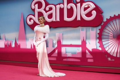 Margot Robbie, en el estreno de ‘Barbie’ en Londres.