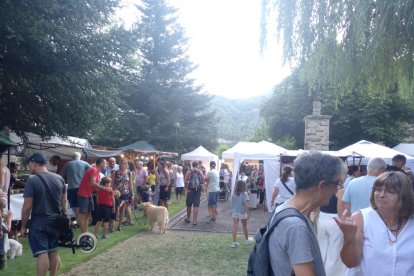 Visitantes en la XXVI Fira d’Artesans de les Valls d’Àneu. 