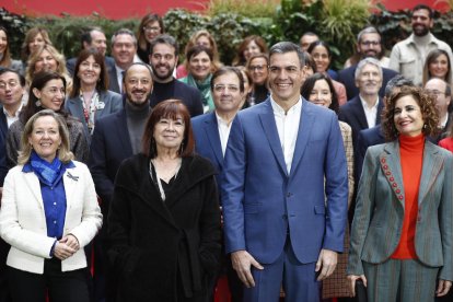 Sánchez, a la reunió especial de l’Executiva Federal del PSOE.