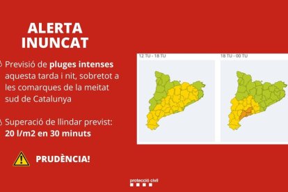 Mapa de la previsión de lluvias