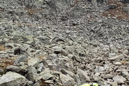 Imatge del rescat de la setmana passada a la Vall de Boí.