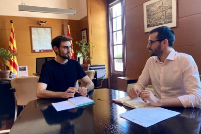 La reunió entre l’alcalde de Cervera i el regidor d’Igualada.