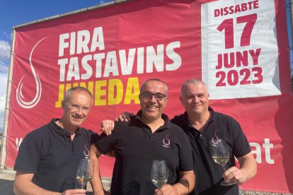 Presentació ahir de la tercera edició del Tastavins de Juneda, que se celebrarà el 17 de juny.