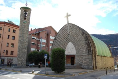 Imatge de l’església nova de l’Assumpció del Pont de Suert.