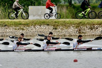 Craviotto encabeza el cuarteto español que logró la plata en el K4 500.