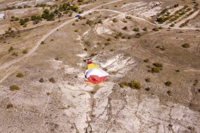 Imatge del globus accidentat a la regió turca de la Capadòcia.