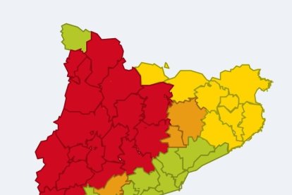 Mapa d'alerta per calor