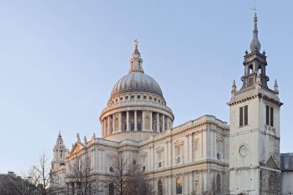 Vista de la catedral de Saint Paul de Londres.