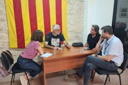 La reunió que van mantenir Bailac i Montalà als Torms.