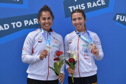 Antía Jácome i María Corbera van aconseguir la plata en la prova de C2 500 metres.