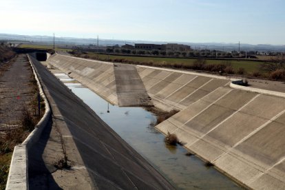 El canal Segarra-Garrigues a Verdú.