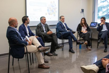 Conferencia de los responsables de oficinas exteriores de Acció en el marco de la Semana de la Internacionalización, en el Parque científico y agroalimentario de Lleida.