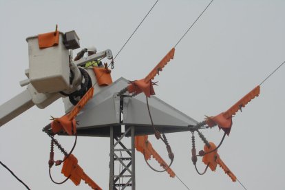 El prototip que Endesa ha instal·lat al Pla d’Urgell.