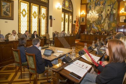 Una imatge del ple de la Diputació de Lleida d'aquest dijous.