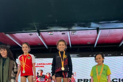 Alba Capell, campiona de Catalunya sub-10 de cros a Mataró