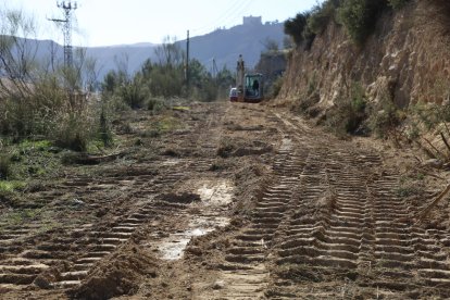 Les obres que han començat per construir la nova presa.