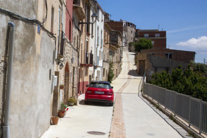 El carrer Sol de Maldà, on es troba aquest antic habitatge.