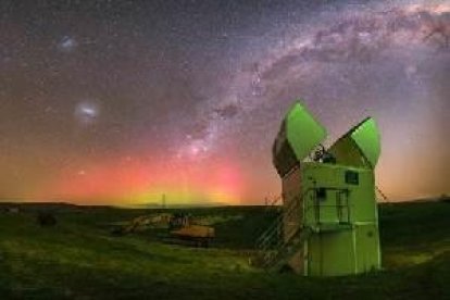 L'estació de BOOTES-3, a l'illa Sud de Nova Zelanda.