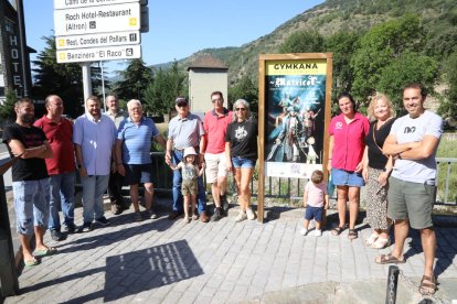 La inauguració de la ruta La decisió d’en Matxicot, ahir a Rialp.