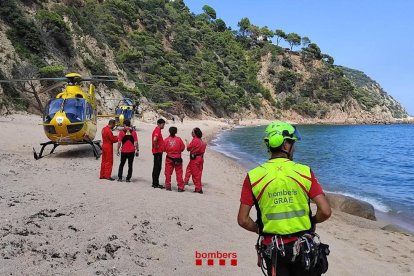 Muere un hombre de 64 años al caer desde un acceso a la Cala del Señor Ramon de Santa Cristina d'Aro