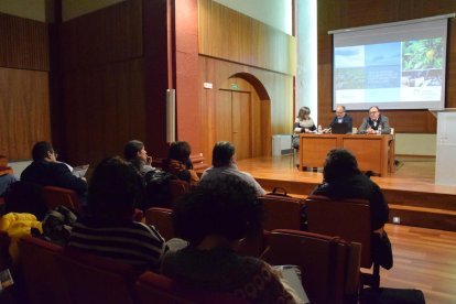 El Govern va fer la presentació dels ajuts a la sala de la Immaculada de la Seu d’Urgell.