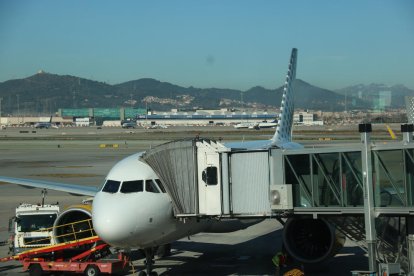 Pla general de l'avió de Vueling amb destí a Màlaga, on han embarcat els passatgers que han pogut provar el reconeixement biomètric, el 15 de desembre del 2021. (Horitzontal)

Data de publicació: dimecres 15 de desembre del 2021, 13:51

Autor: