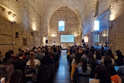 Imatge de la jornada celebrada ahir a la sala de la Canonja.