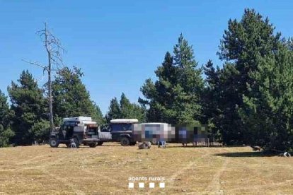 Vehículos campo a través en el Parc Natural de l’Alt Pirineu. 