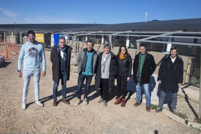 La visita a las obras de la residencia en Sant Martí de Maldà.