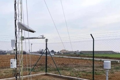 La estación meteorológica instalada en Menàrguens.