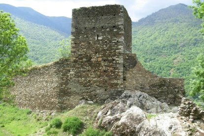 Imatge d’arxiu de la torre del castell de la Baronia de Les.