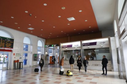 El vestíbulo de la estación de Renfe, el martes por la tarde. 