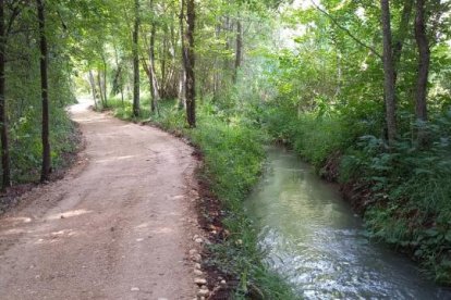 Un tramo del camino natural del Jussà. 