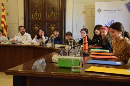 La sala de plens de l’ajuntament va acollir ahir el consell.