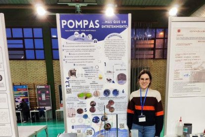 Imatge de l'alumna Paula Gómez de l'institut Guindàvols al Premio Nacional Don Bosco