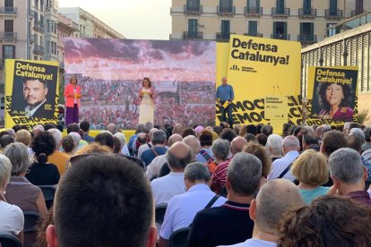 Granollers va intervenir en l’acte central d’ERC a Barcelona.