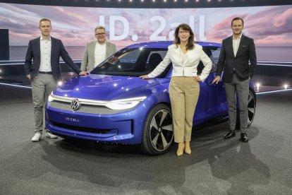 Prototip del vehicle ID.2all, el nou model de cotxe elèctric petit que fabricarà Volkswagen a Martorell.