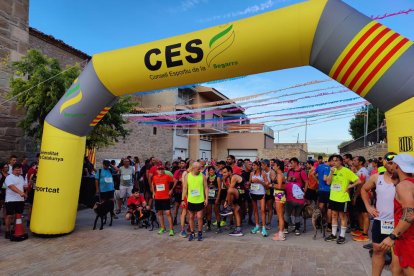 Un momento de la salida de la prueba, que se disputó el pasado fin de semana en Massoteres.