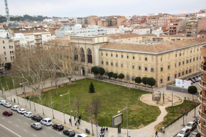 El edificio del Rectorado de la UdL.