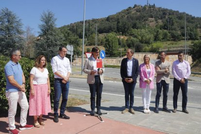 Illa a la Seu amb representants del PSC de Lleida.