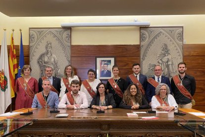 Imatge del nou govern municipal de Solsona