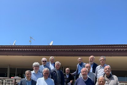 Encuentro ayer en el Club Tenis Lleida con Santiago Costa, izquierda, y Robert Serentill, derecha. 