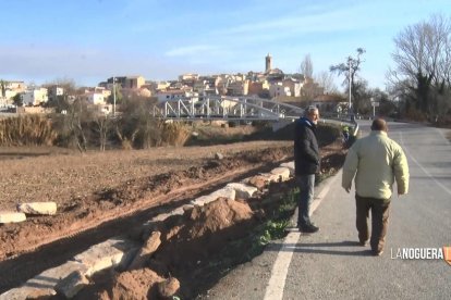 Construyen un muro en Butsènit para garantizar la seguridad vial de entrada y salida al pueblo