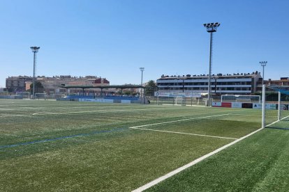 El camp de futbol del complex Antoni Palau.