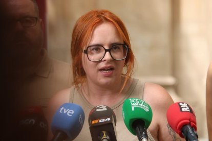 La cabeza de lista por Lleida de la candidatura de Sumar-En Comú Podem al Congreso, Elena Ferre