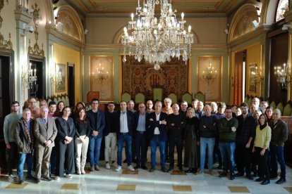 El alcalde ofreció ayer una recepción a los medios de comunicación con motivo de la Navidad.