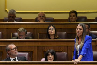 Míriam Nogueras, diputada de Junts, en una intervenció a la sessió constitutiva de les Corts Generals al Congrés dels Diputats.