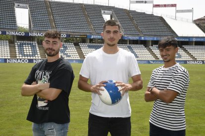 D'esquerra a dreta, Fernando Cortijo, Pablo Díez i Javi Soto.