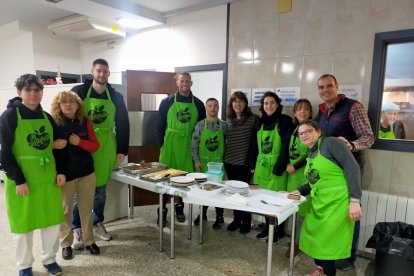 Los jugadores y jugadoras, en el albergue Jericó.