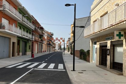 La Granja reabre al tráfico la entrada al pueblo tras 4 meses de obras